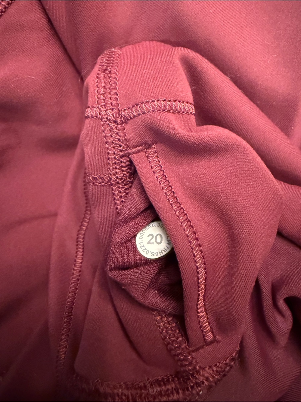 Lululemon Athletica Wunder Train Burgundy High-Rise Shorts - Picture 2 of 10
